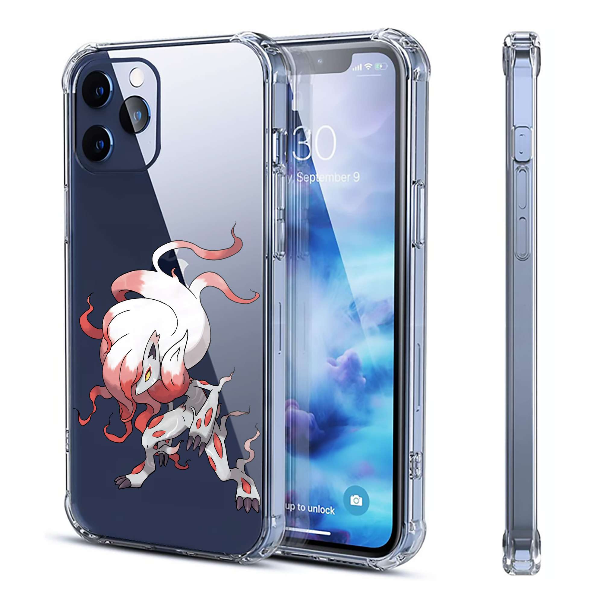 （画像用） ポケットモンスター Pokémon 【iPhone 12シリーズ対応】透明スマホケース（クリアソフトケース）